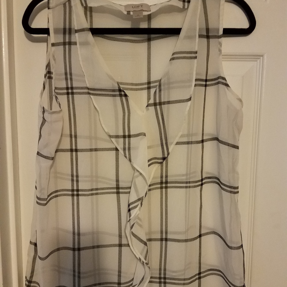 Ruffle, tank blouse